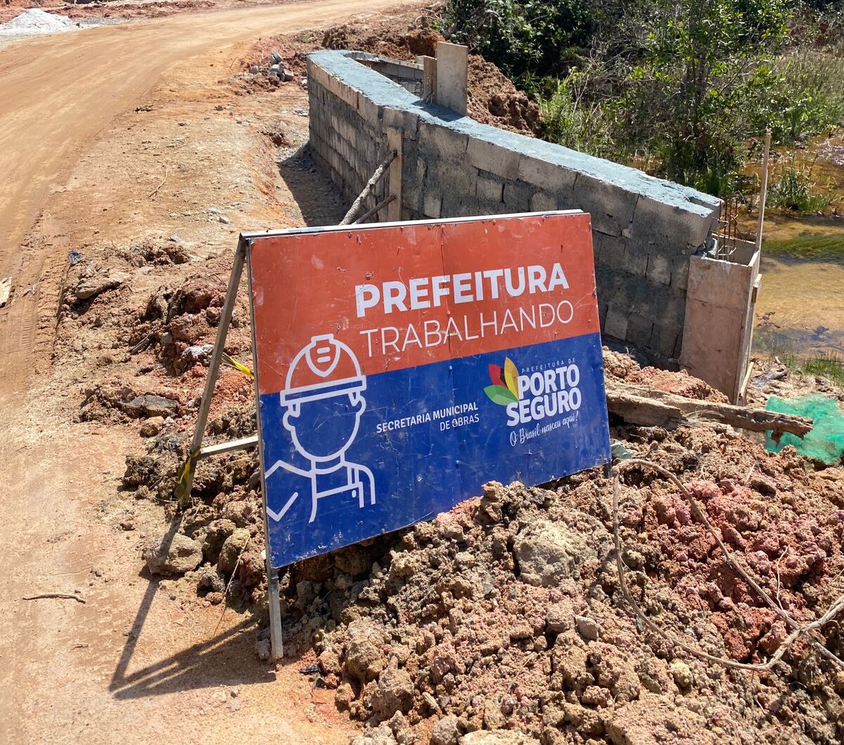 Ponte de acesso à Aldeia Juerana está passando por obras de recuperação